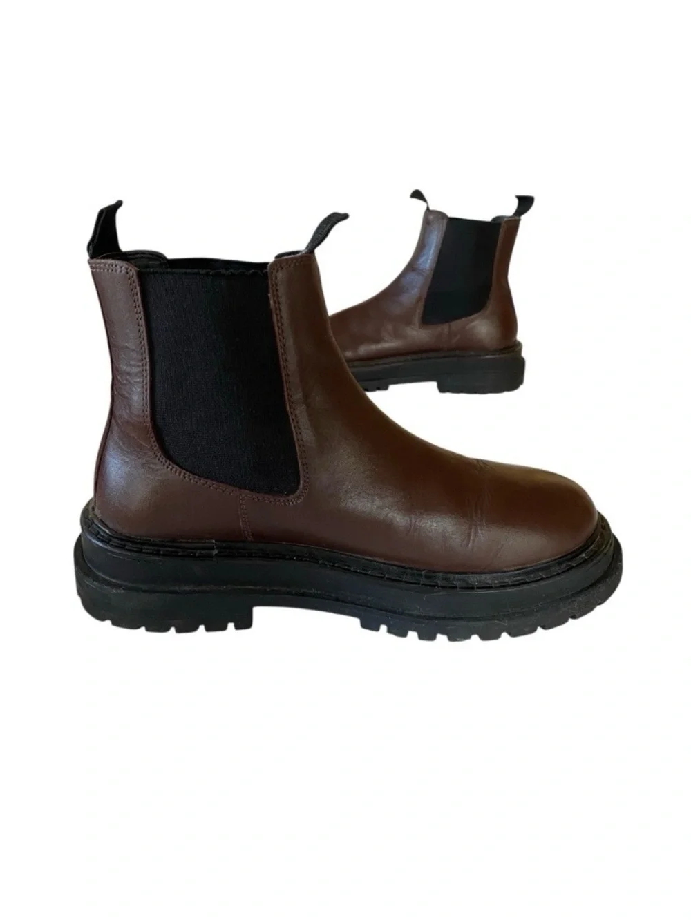 ASOS Design Chocolate Brown Chelsea Boots Mens 4 Women’s 5.5-6